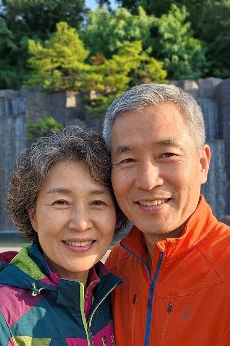 감성 애니메이션 적용 전 원본 사진(가상 인물 견본)