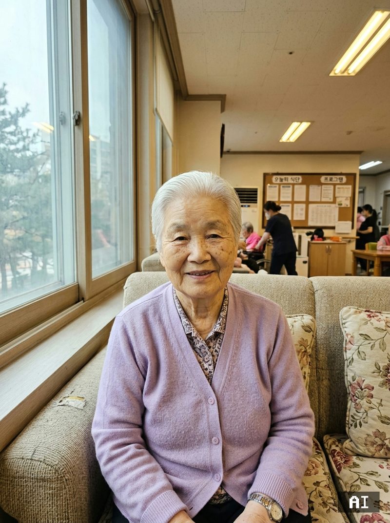 부모님과 함께 적용 전 원본 사진(가상 인물 견본)