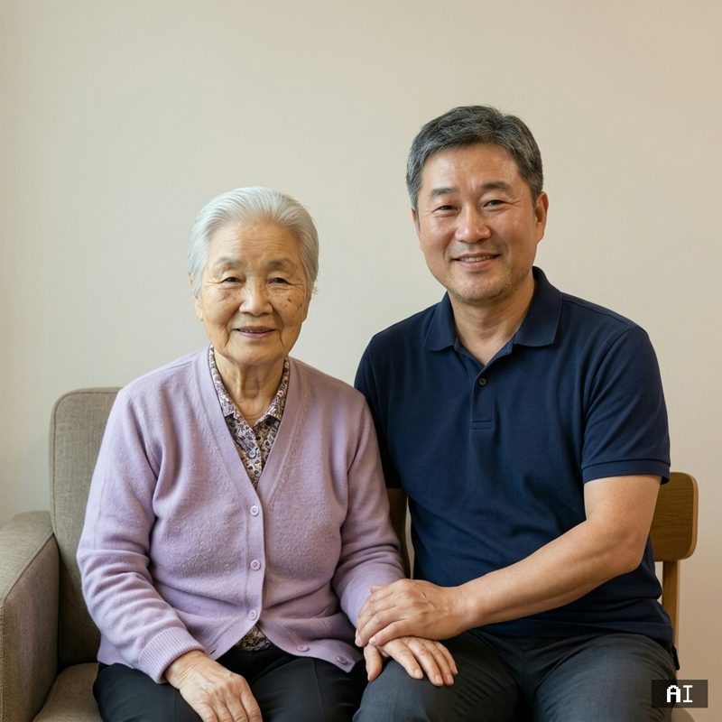 부모님과 함께 스타일 결과 예시