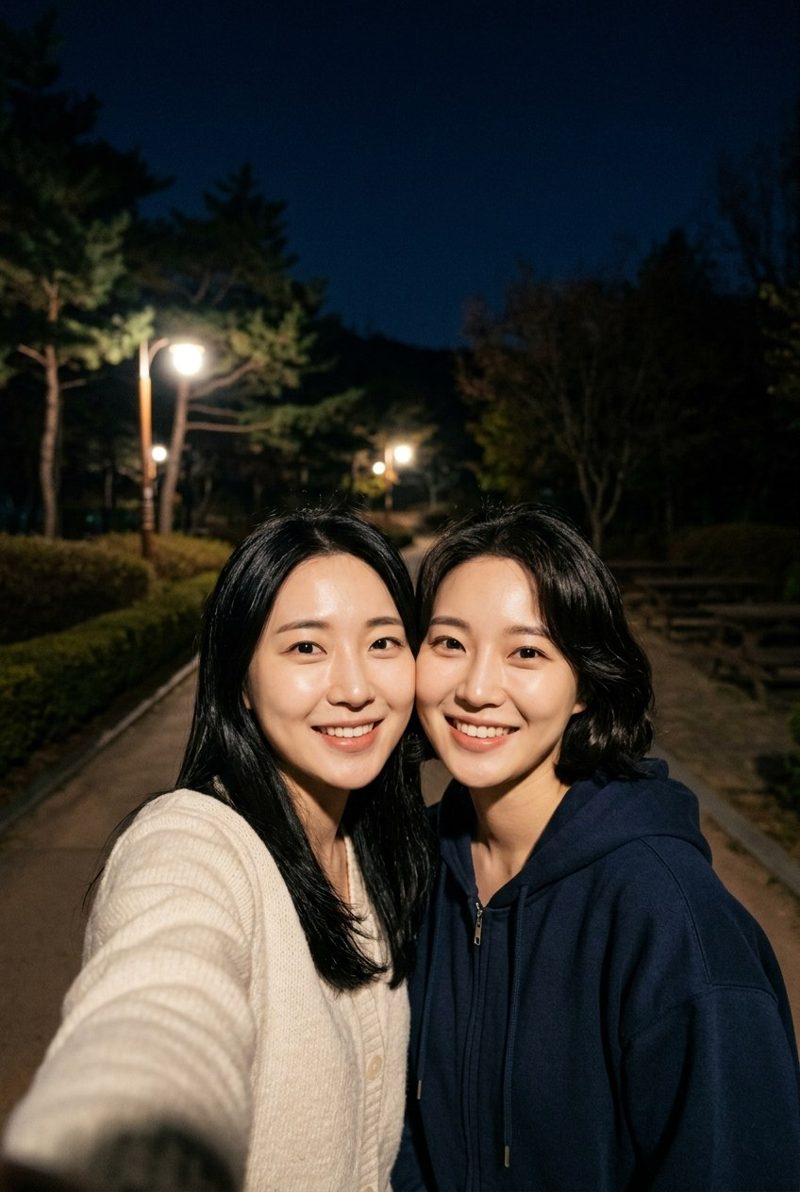 레이저쇼 적용 전 원본 사진(가상 인물 견본)