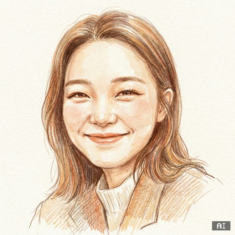 색연필 스케치 스타일로 바꾼 AI 사진 예시