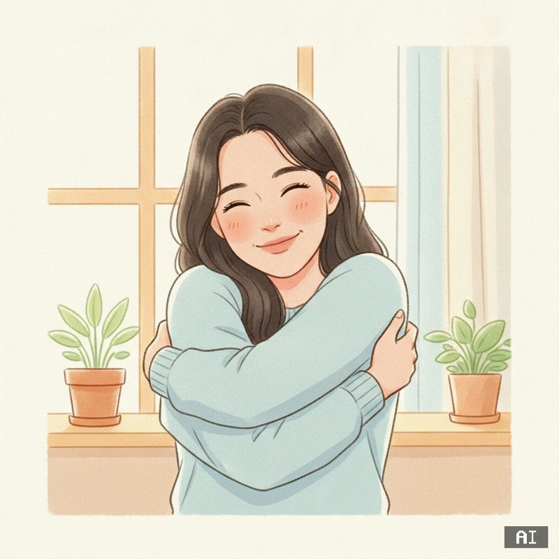 나에게 칭찬하기 스타일로 바꾼 AI 사진 예시