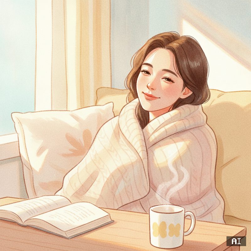 나를 아껴주기 스타일로 바꾼 AI 사진 예시