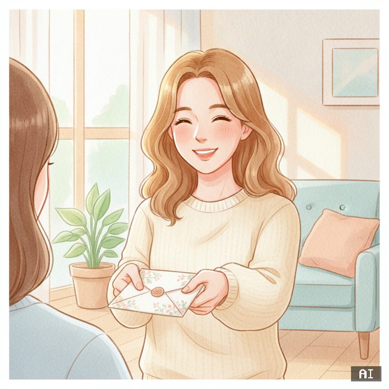 고맙다고 말하기 스타일로 바꾼 AI 사진 예시