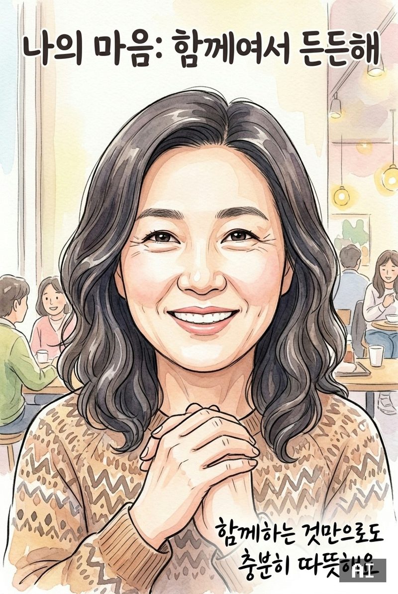 함께여서 든든해 스타일로 바꾼 AI 사진 예시