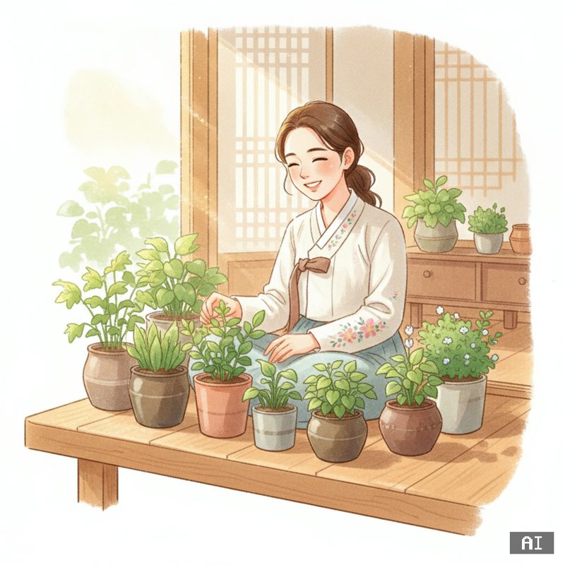마음에 볕 들이기 스타일로 바꾼 AI 사진 예시