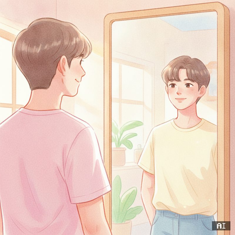 나를 믿어주기 스타일로 바꾼 AI 사진 예시