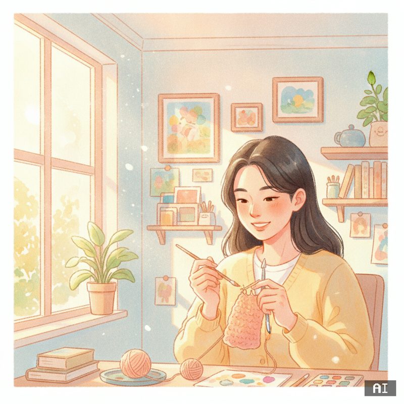 좋아하는 것 하기 스타일로 바꾼 AI 사진 예시