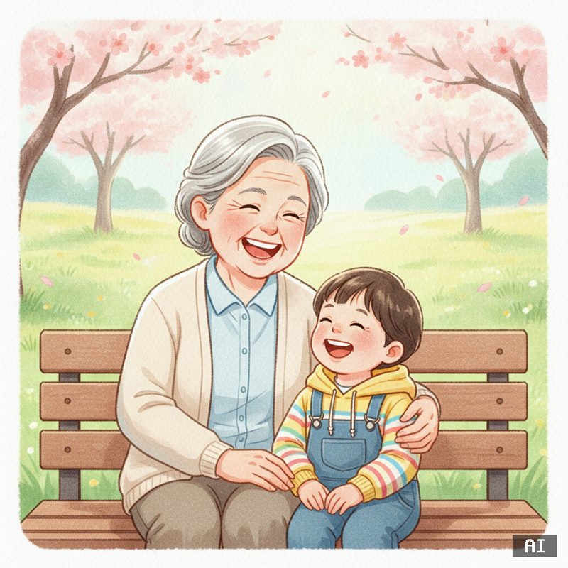 손주 바보 스타일로 바꾼 AI 사진 예시