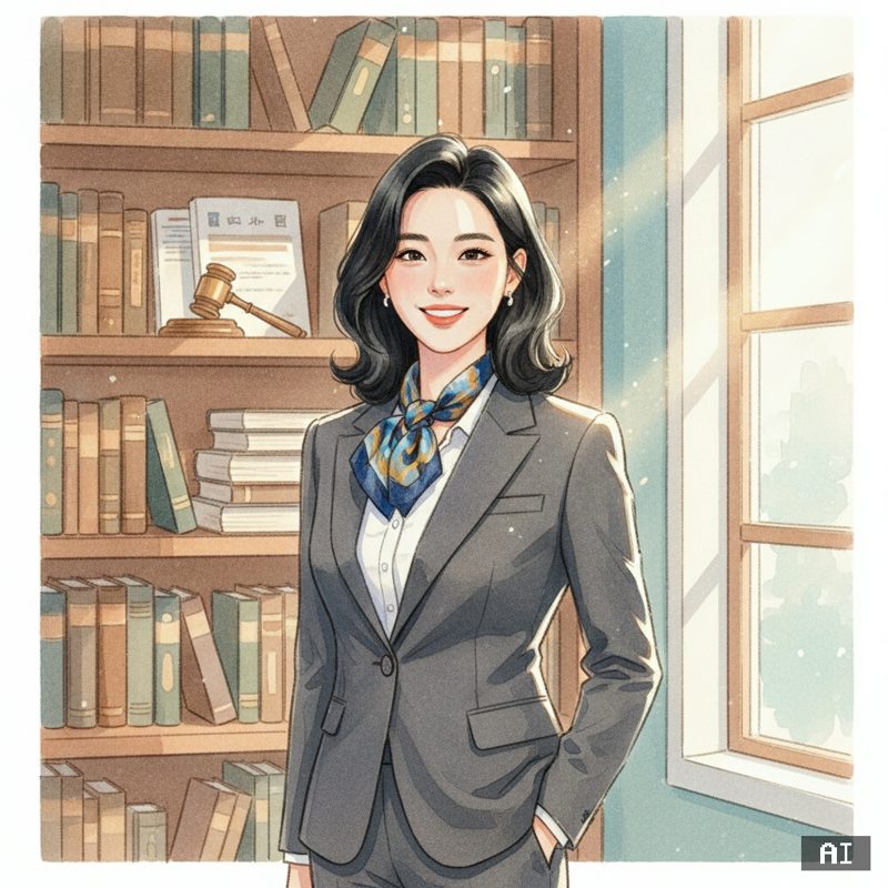 변호사 스타일로 바꾼 AI 사진 예시