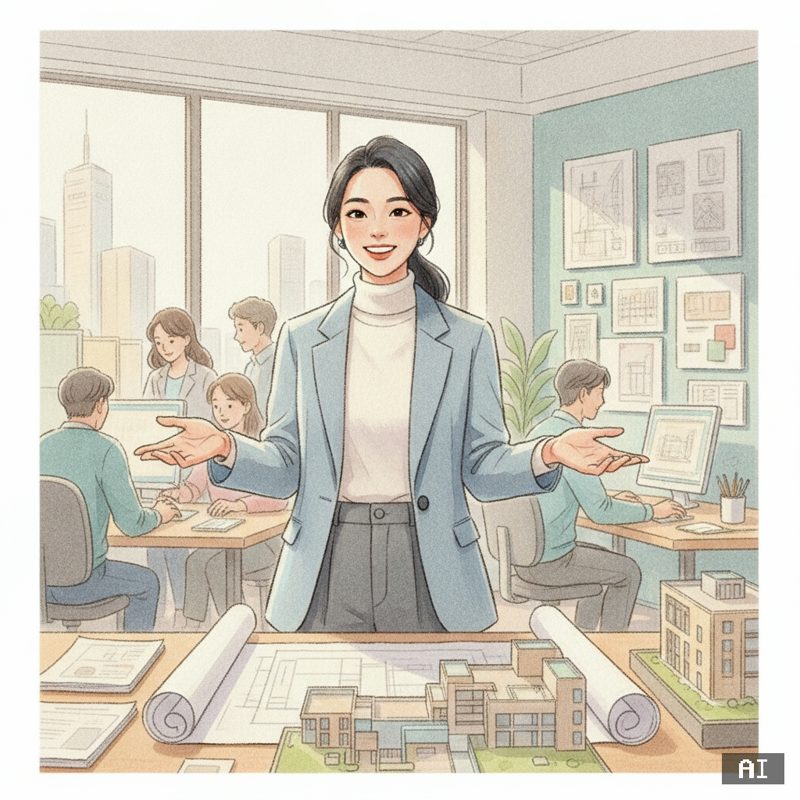 건축가 스타일로 바꾼 AI 사진 예시
