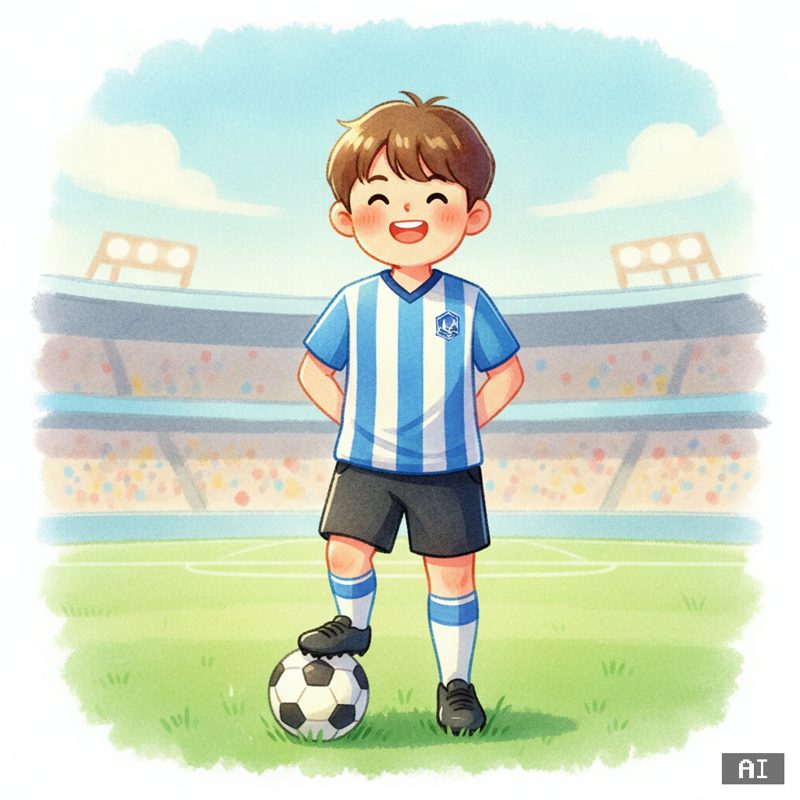 축구선수 스타일로 바꾼 AI 사진 예시