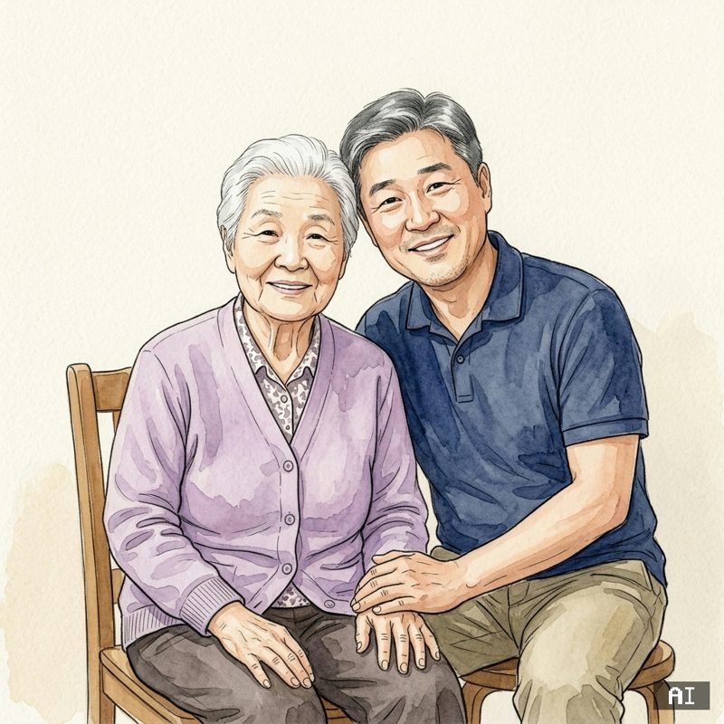 또렷한 수채화 스타일로 바꾼 AI 사진 예시