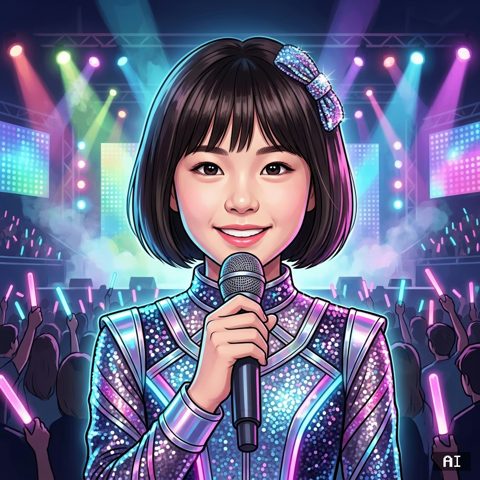 아이돌 · 콘서트 무대(그림) AI 사진 예시