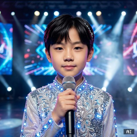 아이돌 · 콘서트 무대(문구 없음) AI 사진 예시