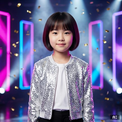 아이돌 · 음악방송 무대 AI 사진 예시