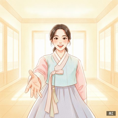 먼저 손 내밀기 AI 사진 예시