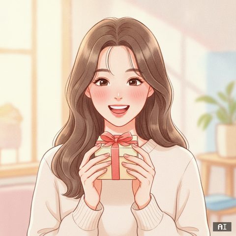 나에게 선물하기 AI 사진 예시
