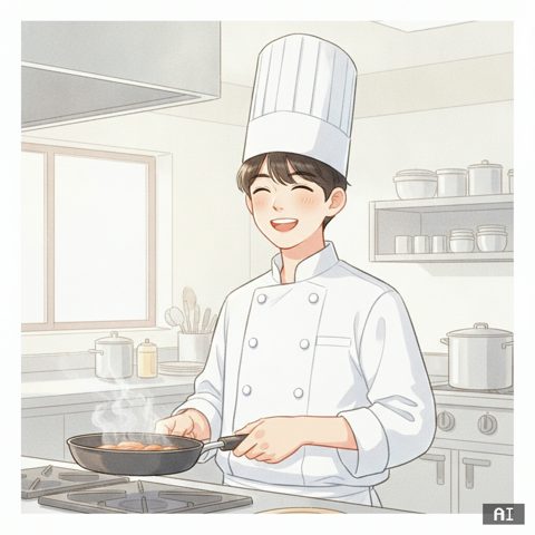 요리사 AI 사진 예시