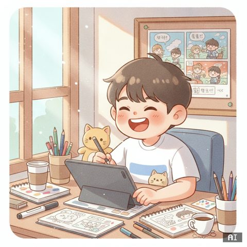 만화가 AI 사진 예시