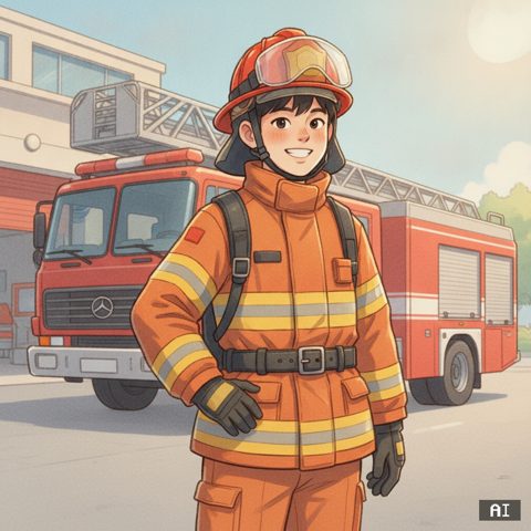 소방관 AI 사진 예시