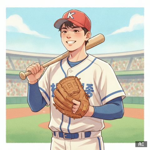 야구선수 AI 사진 예시